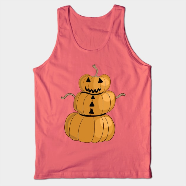 Pumpkin Man Tank Top by Alissa Carin